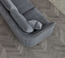 Load image into Gallery viewer, ALUXO® Rubin Corner Chaise in Charcoal Boucle