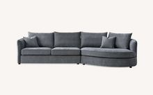 Load image into Gallery viewer, Aluxo Rubin Corner Chaise in Charcoal Boucle