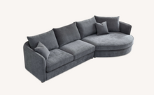 Load image into Gallery viewer, Aluxo Rubin Corner Chaise in Charcoal Boucle