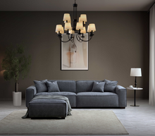 Load image into Gallery viewer, ALUXO® Dakota Sofa Range in Charcoal Boucle