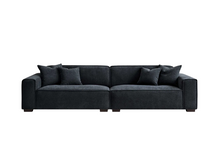 Load image into Gallery viewer, ALUXO® Dakota Sofa Range Chaise in Midnight Boucle