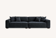 Load image into Gallery viewer, Aluxo Dakota Sofa Range Chaise in Midnight Boucle