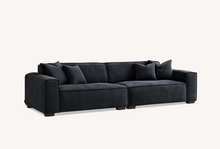 Load image into Gallery viewer, ALUXO® Dakota Sofa Range Chaise in Midnight Boucle