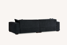 Load image into Gallery viewer, Aluxo Dakota Sofa Range Chaise in Midnight Boucle