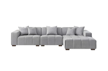 Load image into Gallery viewer, ALUXO® Leonard Right Hand Corner Group in Cloudy Grey Boucle
