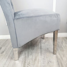 Load image into Gallery viewer, Emma Dining Chair in Dark Grey Velvet
