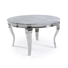 Load image into Gallery viewer, Louis Dining Table with Light Grey Marble Top