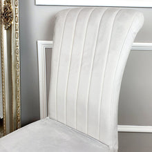 Load image into Gallery viewer, Nicole Dining Chair ALL COLOURS with Plain Back, Line & Cross Stitch