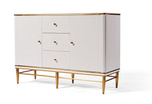 Load image into Gallery viewer, Edena Ribbed Furniture Range - White &amp; Gold
