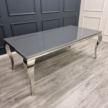 Load image into Gallery viewer, Louis 2m Table in Grey Glass
