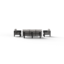 Load image into Gallery viewer, ALUXO® Andros Outdoor Lounge Set - Onyx - 5 Seater
