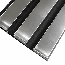 Load image into Gallery viewer, Premium Acoustic Coloured STANDARD SLAT Wall Panels - 3 sided - 240cm x 32cm (2 pack)
