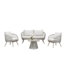 Load image into Gallery viewer, Cove Outdoor Lounge Set - Natural - 4 Seater
