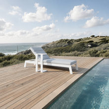 Load image into Gallery viewer, ALUXO® Dasia Outdoor Sun Lounger - White
