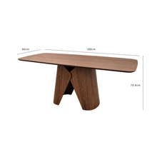 Load image into Gallery viewer, ALUXO® Elegantia Walnut Dining Table
