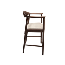 Load image into Gallery viewer, ALUXO® Fern Walnut Barstool in Oatmeal Bouclé
