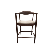 Load image into Gallery viewer, ALUXO® Fern Walnut Barstool in Oatmeal Bouclé
