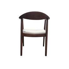 Load image into Gallery viewer, ALUXO® Fern Walnut Dining Chair – in Oatmeal Bouclé - Box of 2
