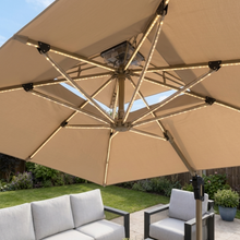 Load image into Gallery viewer, Camber 3m Cantilever Parasol with Solar powered LED Lights
