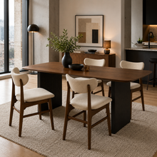 Load image into Gallery viewer, ALUXO® Oxford Walnut Dining Chair

