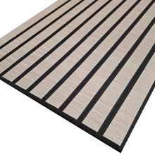 Load image into Gallery viewer, Superlightweight Slatted - Self Adhesive Acoustic Wall Panels - 120cm x 30cm (4 pack)
