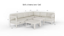 Load image into Gallery viewer, ALUXO® Sofia Outdoor Range - 8 Seater Corner Lounge Set
