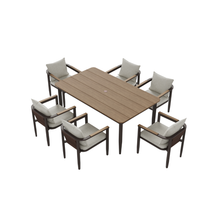 Load image into Gallery viewer, ALUXO® Hemera Outdoor Range - 6 Seater Dining Set
