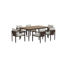 Load image into Gallery viewer, ALUXO® Hemera Outdoor Range - 6 Seater Dining Set
