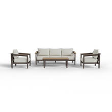Load image into Gallery viewer, ALUXO® Hemera Outdoor Range - Wood - 5 Seater Lounge Set
