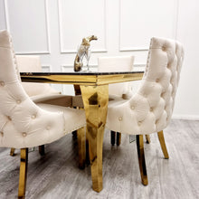 Load image into Gallery viewer, Kensington Dining Chair Gold Legs
