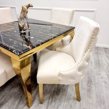Load image into Gallery viewer, Kensington Dining Chair Gold Legs
