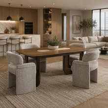 Load image into Gallery viewer, ALUXO® Madrid Walnut Dining Table
