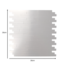 Load image into Gallery viewer, Self Adhesive 3D Mosaic Wall Tiles - Brick - 30cm x 30cm (10 pack)
