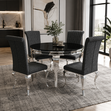 Load image into Gallery viewer, Nicole Dining Chair with Cross Stitch Back
