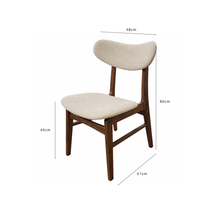 Load image into Gallery viewer, ALUXO® Oxford Walnut Dining Chair
