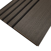 Load image into Gallery viewer, Multi Width Acoustic Wood Veneer Wall Panels - 3-sided - 240cm x 30cm (2 pack)
