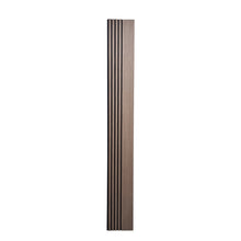 Load image into Gallery viewer, Multi Width Acoustic Wood Veneer Wall Panels - 3-sided - 240cm x 30cm (2 pack)
