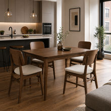 Load image into Gallery viewer, ALUXO® Sherwood Walnut Dining Table
