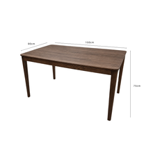 Load image into Gallery viewer, ALUXO® Sherwood Walnut Dining Table
