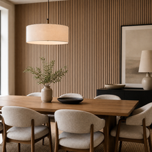 Load image into Gallery viewer, *Single Faced Acoustic STANDARD SLAT Wall Panels - 1 sided Wood Veneer - 240cm x 60cm (2 pcs)
