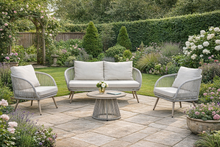 Load image into Gallery viewer, Cove Outdoor Lounge Set - Natural - 4 Seater

