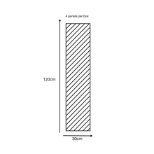 Load image into Gallery viewer, Superlightweight Herringbone - Self Adhesive Acoustic Wall Panels - 120cm x 30cm (4 pack)
