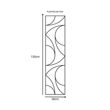 Load image into Gallery viewer, Superlightweight Spiral - Self Adhesive Acoustic Wall Panels - 120cm x 30cm (4 pack)
