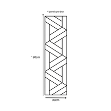 Load image into Gallery viewer, Superlightweight Lattice - Self Adhesive Acoustic Wall Panels- 120cm x 30cm (4 pack)
