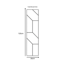Load image into Gallery viewer, Superlightweight Wedge - Self Adhesive Acoustic Wall Panels - 120cm x 30cm (4 pack)

