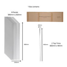 Load image into Gallery viewer, Wainscoting Wall Panel Kit - Wave - 1966mm × 1019mm (Half Wall)
