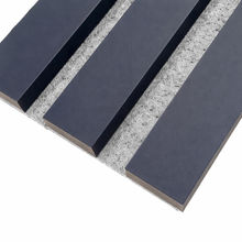 Load image into Gallery viewer, Premium Acoustic Coloured STANDARD SLAT Wall Panels - 3 sided - 240cm x 32cm (2 pack)
