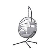 Hanging Egg Chair for Indoor and Outdoor - Light Grey