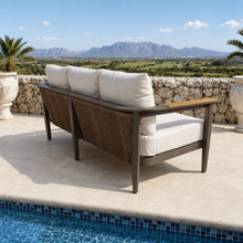 Load image into Gallery viewer, ALUXO® Hemera Outdoor Range - Wood - 5 Seater Lounge Set
