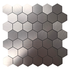 Load image into Gallery viewer, Self Adhesive 3D Mosaic Wall Tiles - Hexagon - 30cm x 30cm (10 pack)
